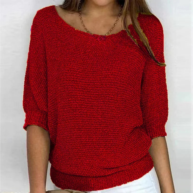 Juno | Half-Sleeve Knit Top
