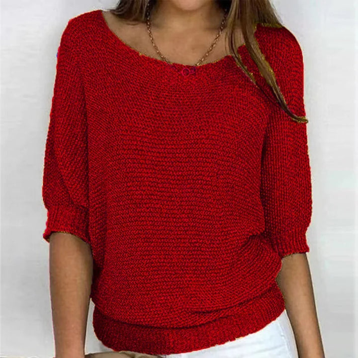 Juno | Half-Sleeve Knit Top