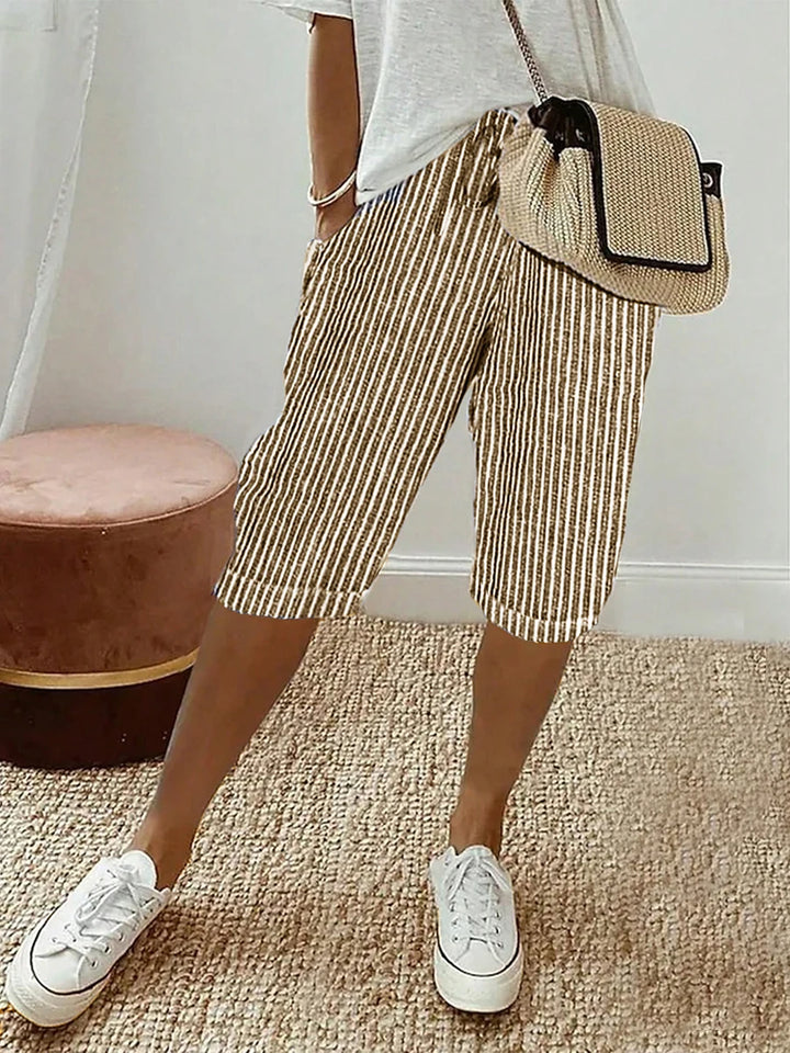Stevie | Striped Bermuda Shorts