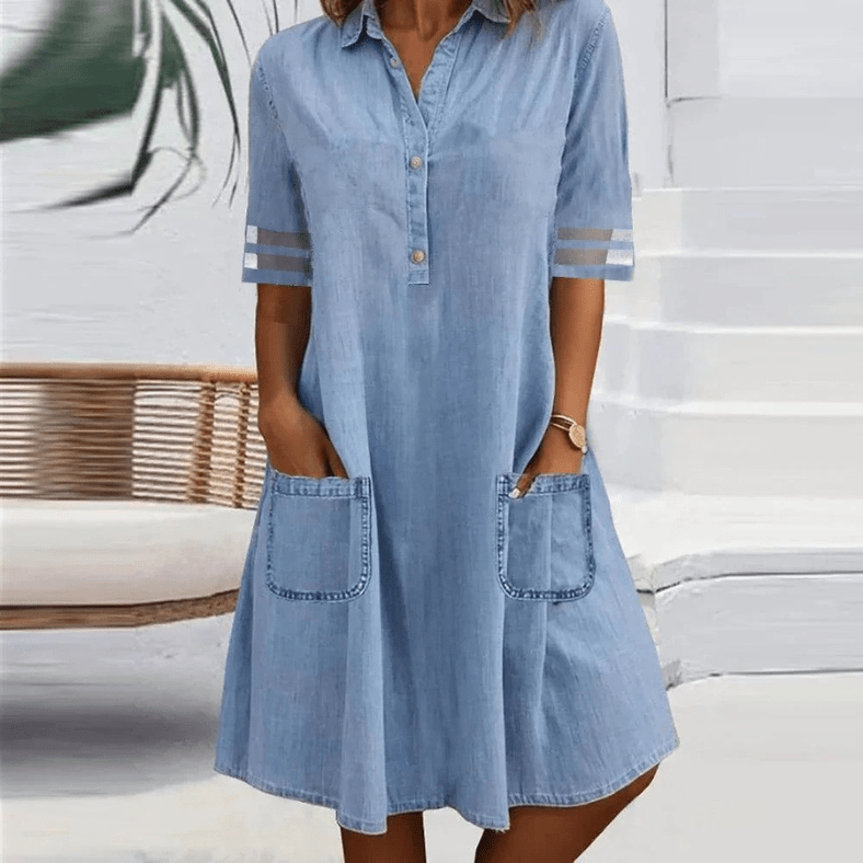 Harper | Casual Denim Shirt Dress