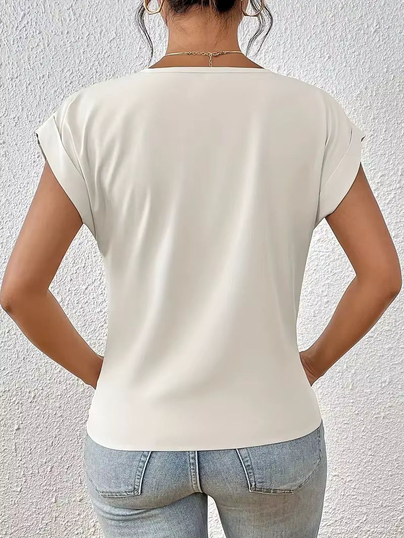Isla | V-Neck Draped Top
