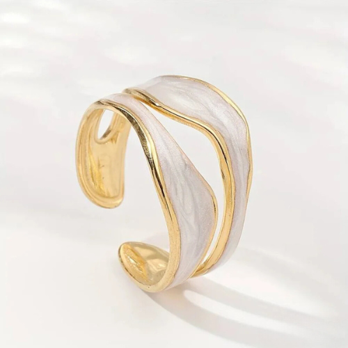 Open Wave Ring Gold-Plated