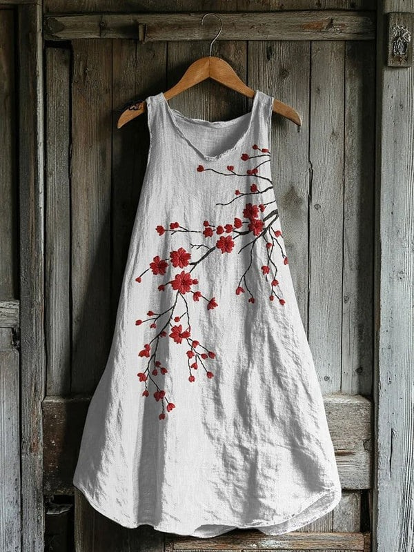Kealoha | Vintage Cherry Blossom Art Tank Dress