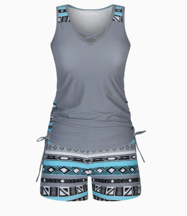 Skye | Geometric Print Tankini