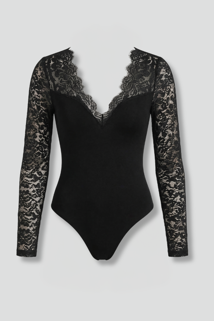 Kiki | Lace Long Sleeve Bodysuit