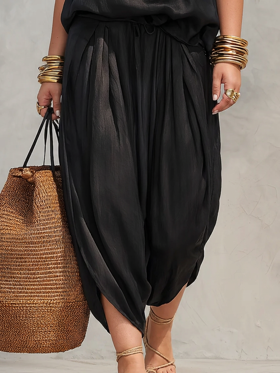 Aurora | Sleeveless Top and Pleated Pants Set