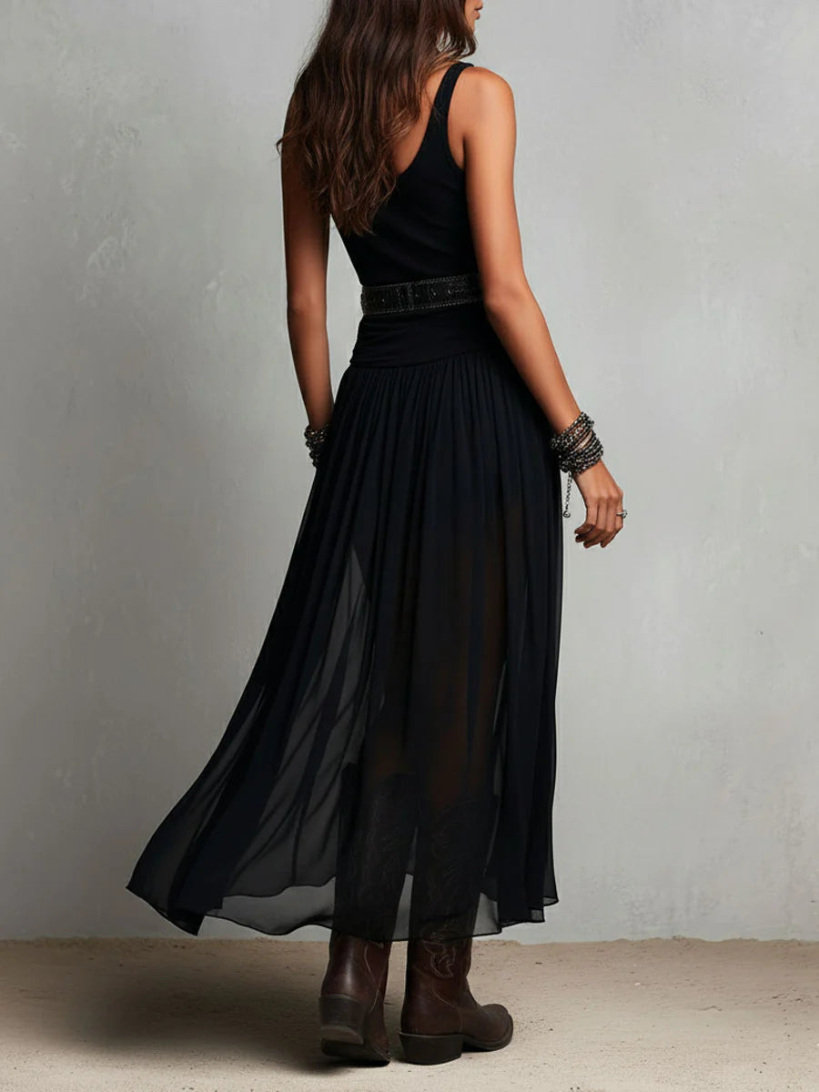 Tullandra | Black Top & Tulle Skirt