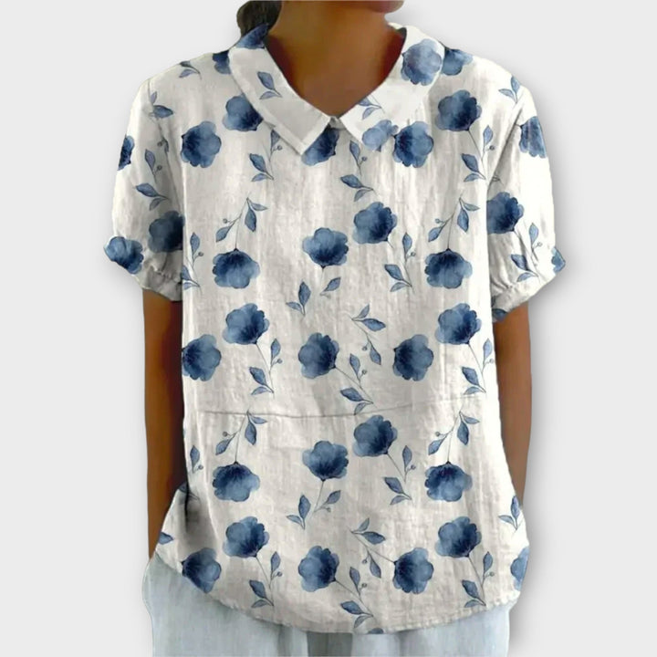 Mia | Floral Print Summer Blouse