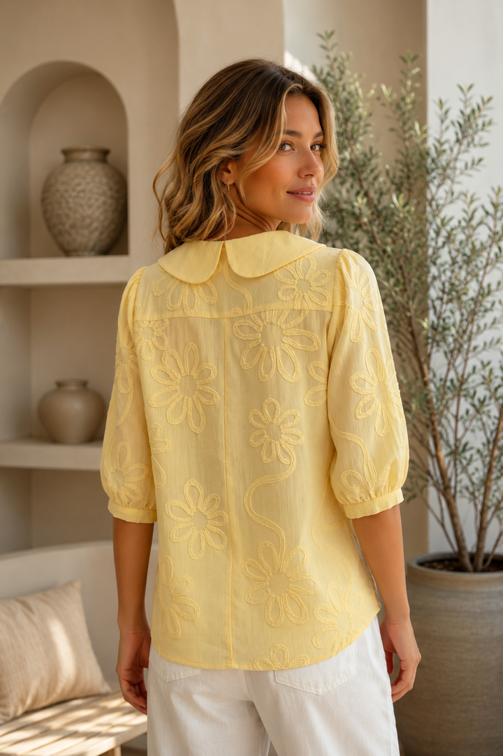 Lawson | Embroidered Collar Detail Blouse