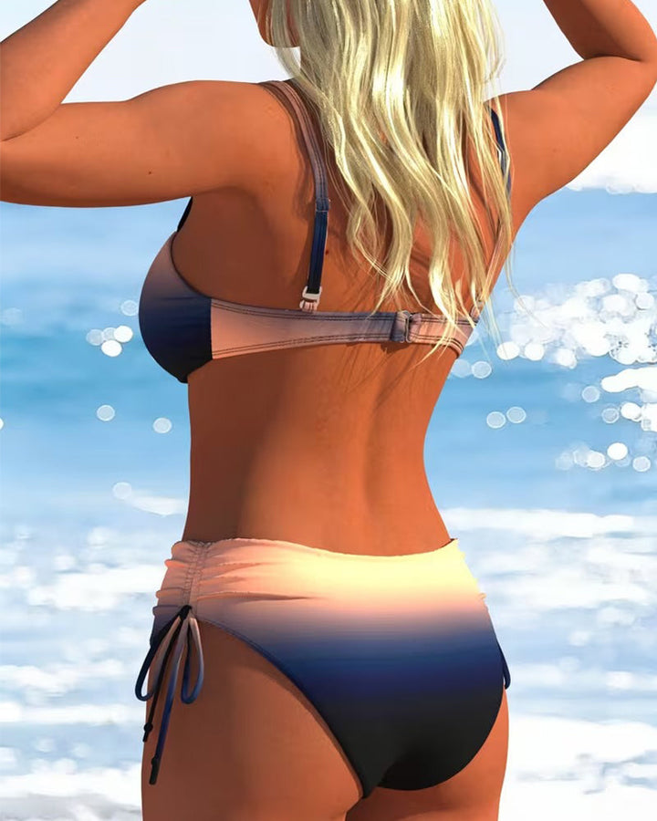 Dora | Gradient Print Tie-Bikini