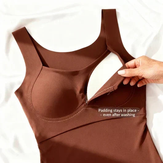 Genevieve | Nude Built-In Bra Tank