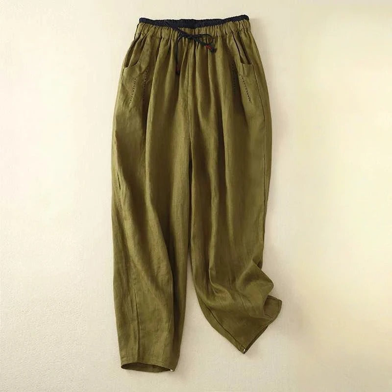 Pearl | Easy Relaxed Summer Pants with Belt