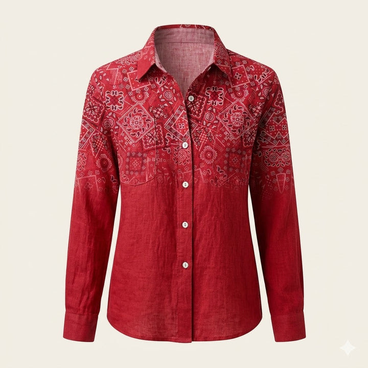 Lacey | Bohemian Printed Button Shirt