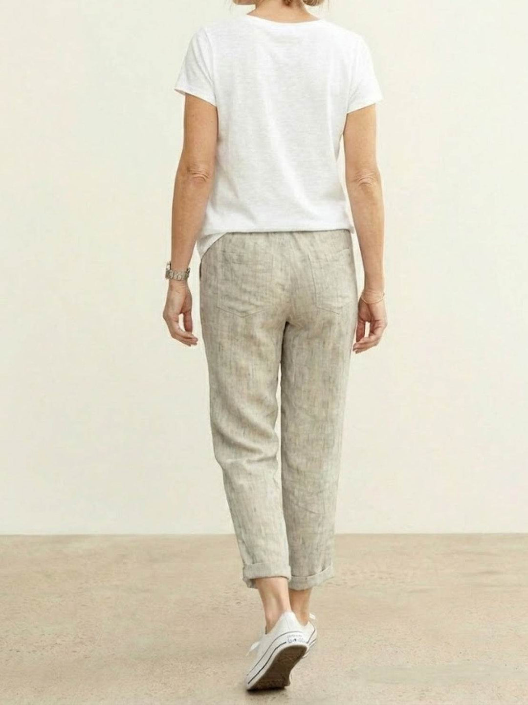 Lettie | Everyday Straight Leg Drawstring Linen Pants
