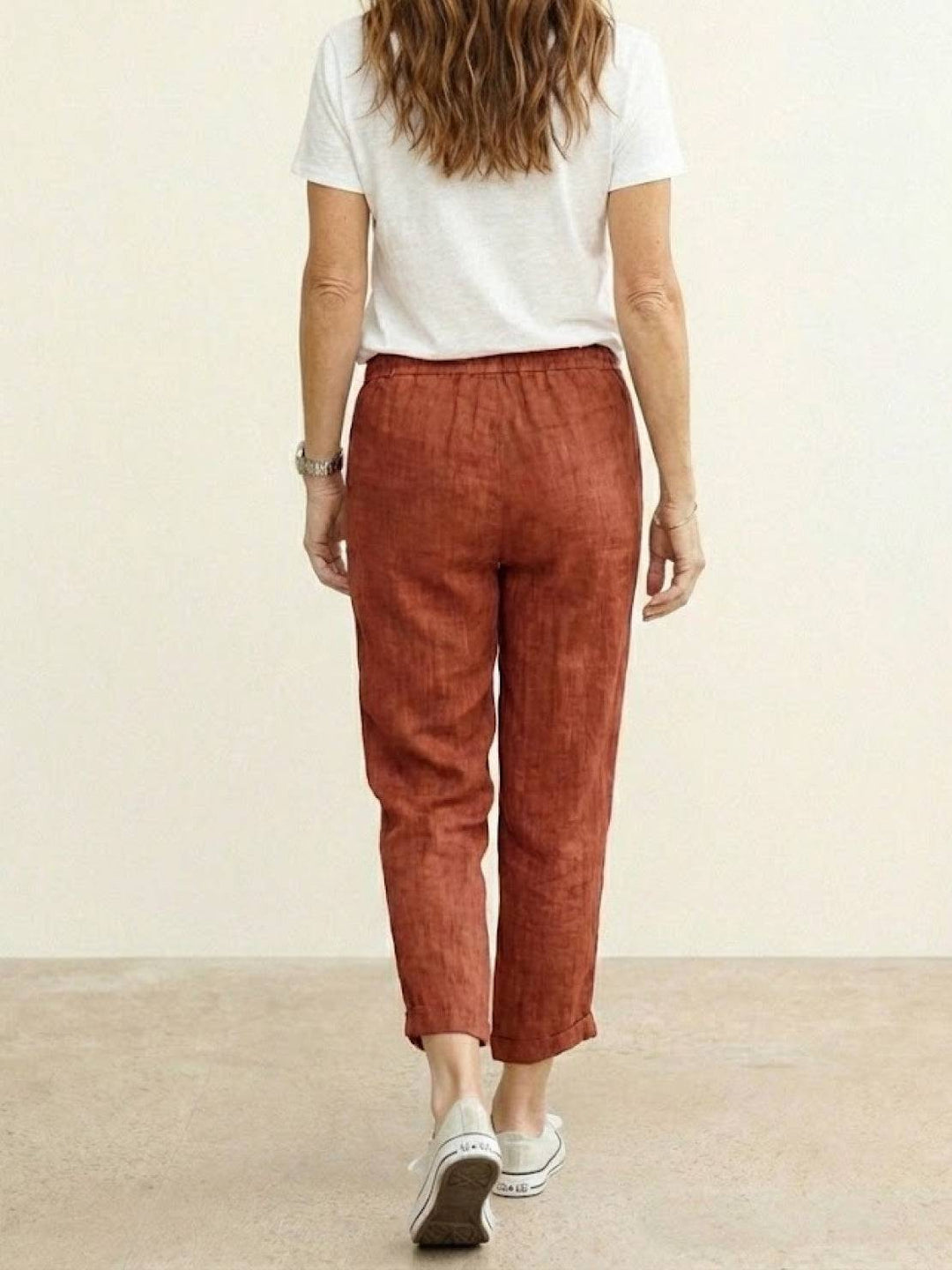 Lettie | Everyday Straight Leg Drawstring Linen Pants