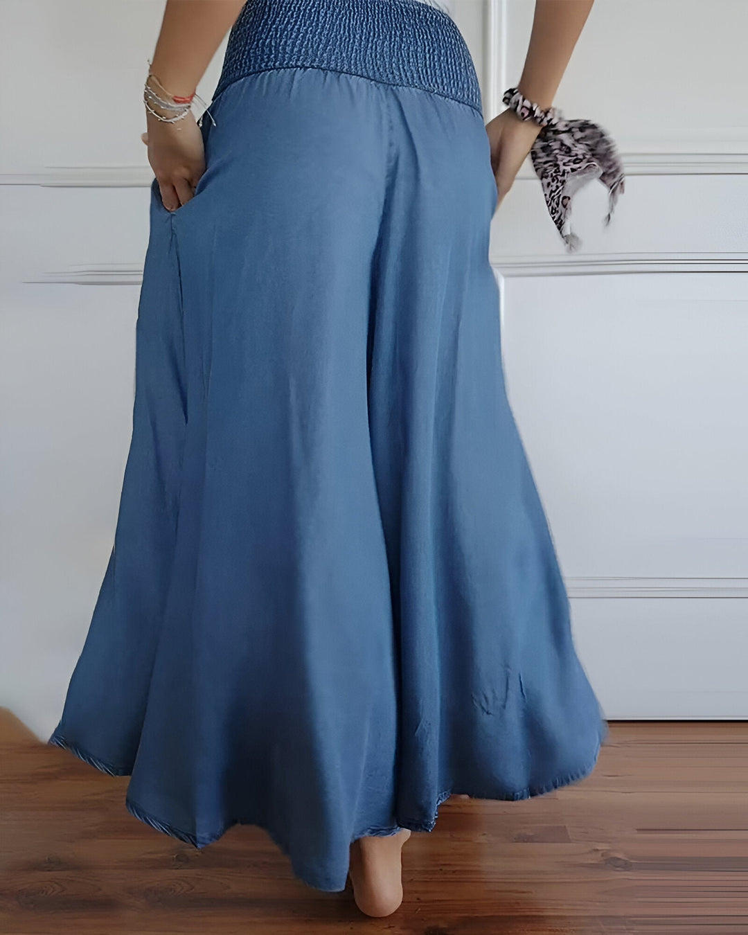 Trudy | Comfort Wide Leg Pants with Elastic Waist