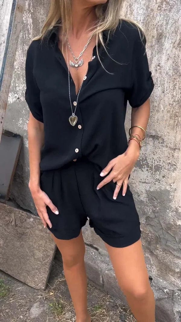 Cilla | Matching Linen Shorts and Shirt Set