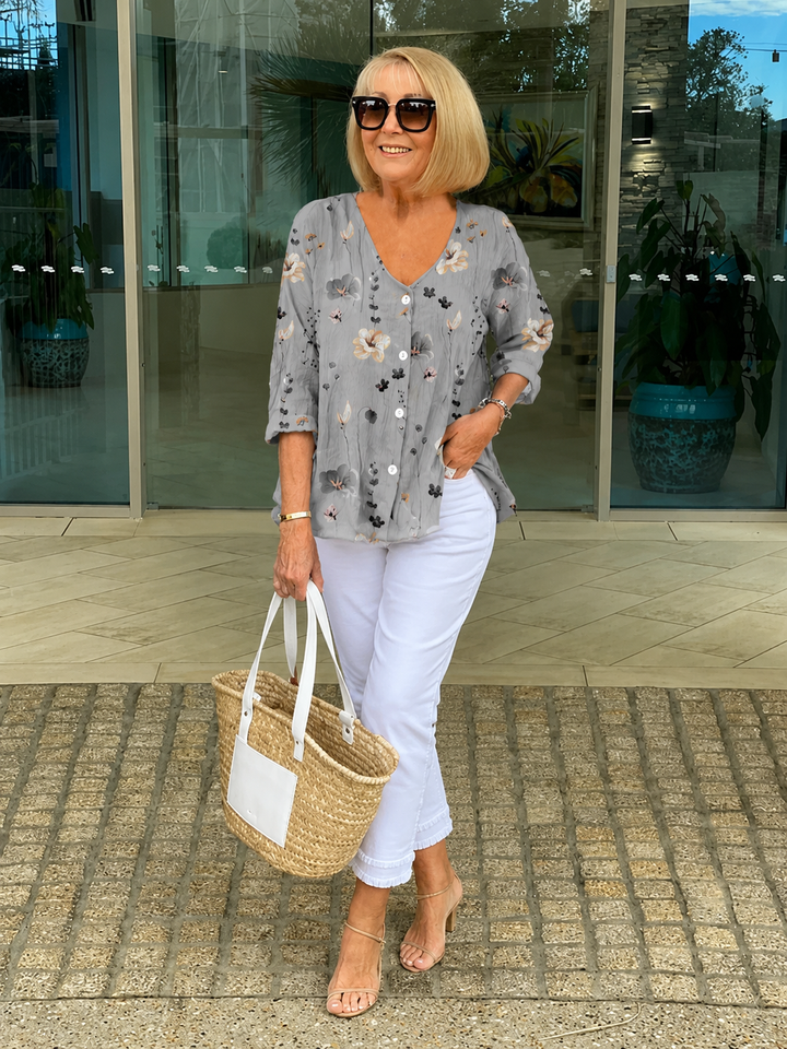 Arna | Floral Tunic Blouse