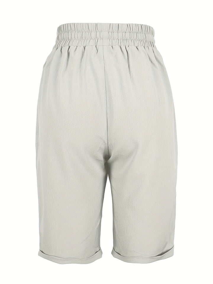 Lesley | Cropped Capri Pants with Turn Up Cuffs