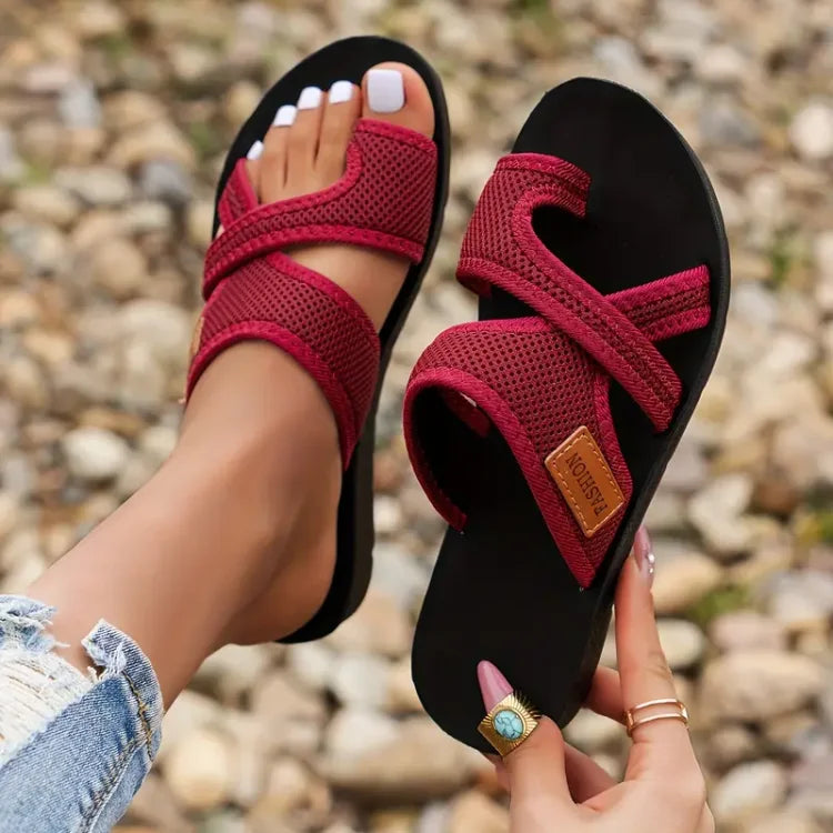Wendy | Supportive Black Orthopedic Comfort Sandals