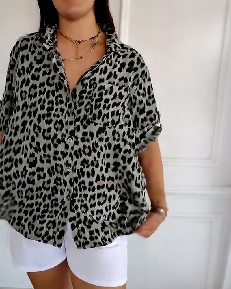 Susan | Leopard Print Blouse