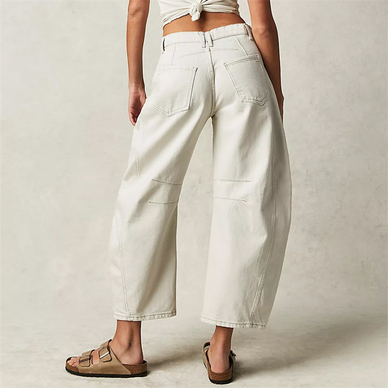 Bronwen | Modern High Waist Barrel Leg Jeans