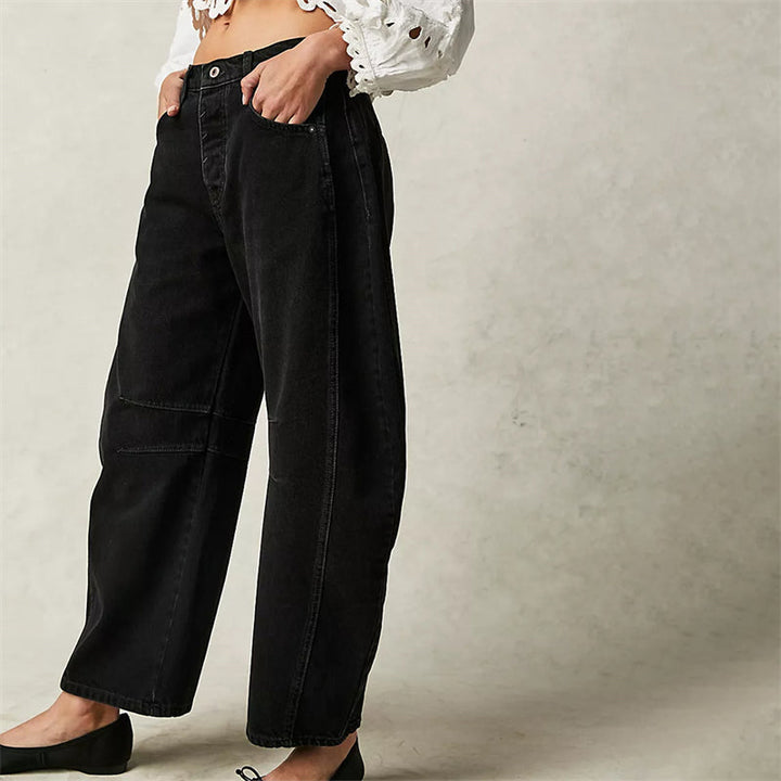 Bronwen | Modern High Waist Barrel Leg Jeans