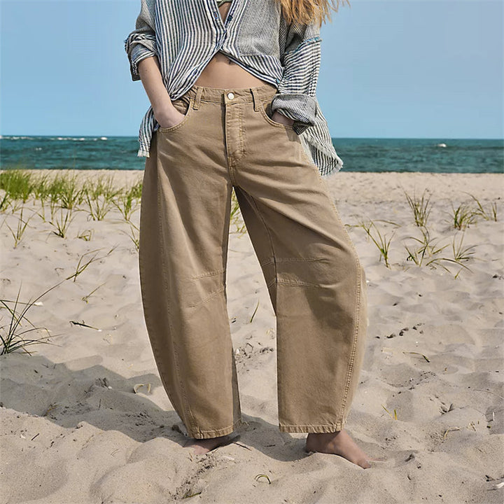 Bronwen | Modern High Waist Barrel Leg Jeans