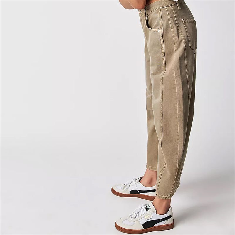 Bronwen | Modern High Waist Barrel Leg Jeans