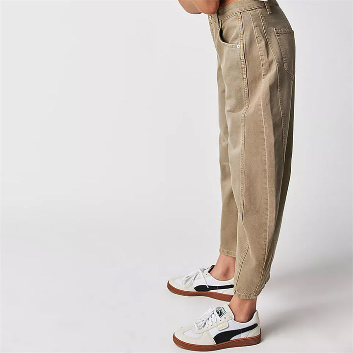 Bronwen | Modern High Waist Barrel Leg Jeans