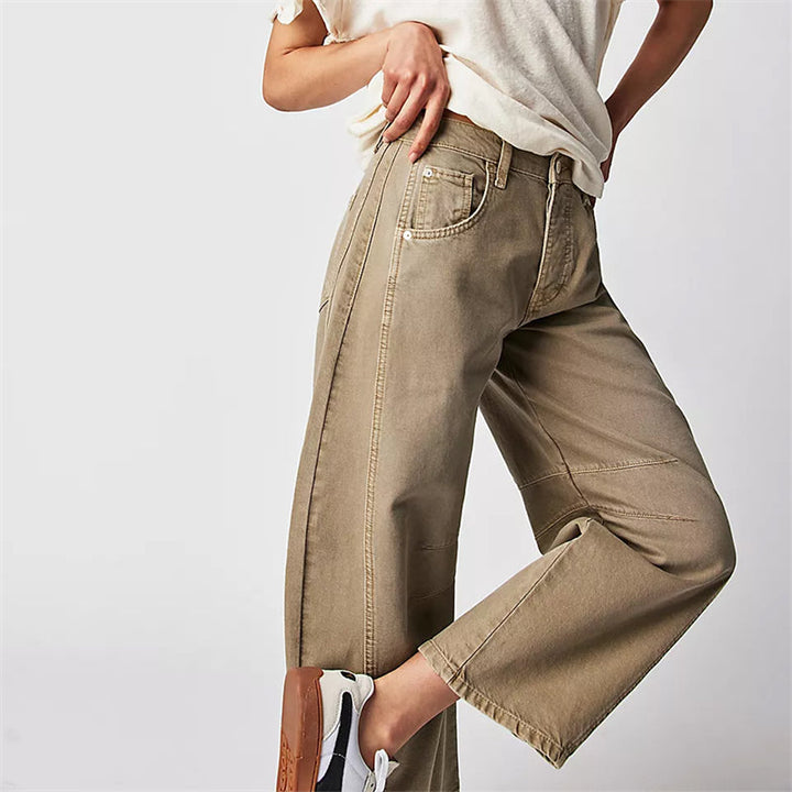 Bronwen | Modern High Waist Barrel Leg Jeans