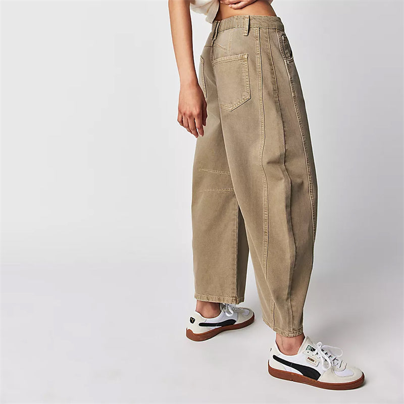 Bronwen | Modern High Waist Barrel Leg Jeans