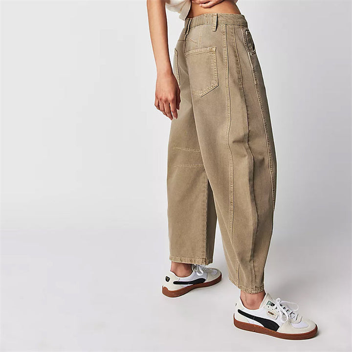 Bronwen | Modern High Waist Barrel Leg Jeans