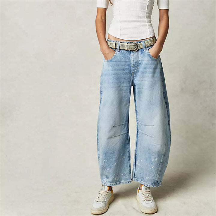 Bronwen | Modern High Waist Barrel Leg Jeans