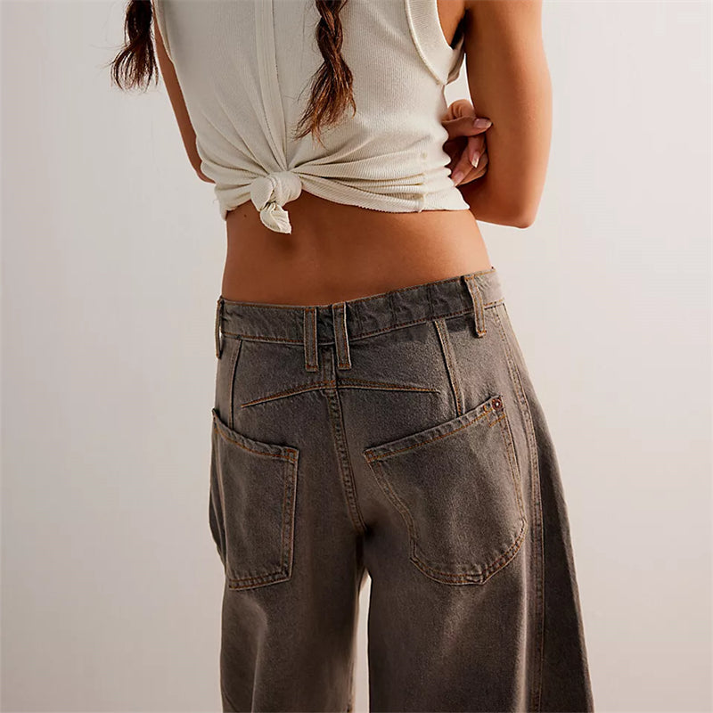 Bronwen | Modern High Waist Barrel Leg Jeans