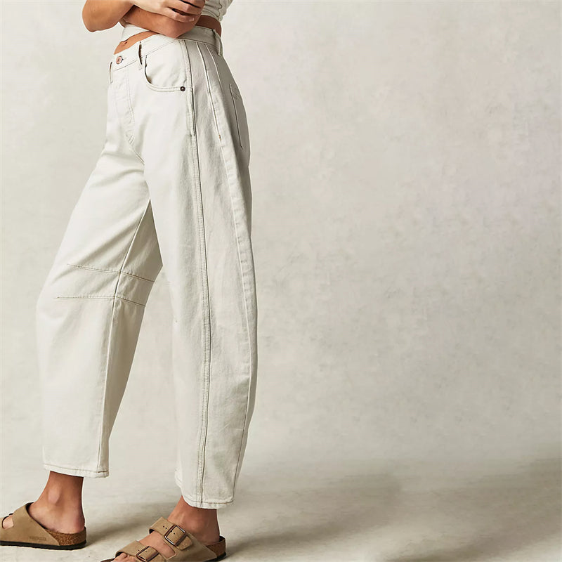 Bronwen | Modern High Waist Barrel Leg Jeans