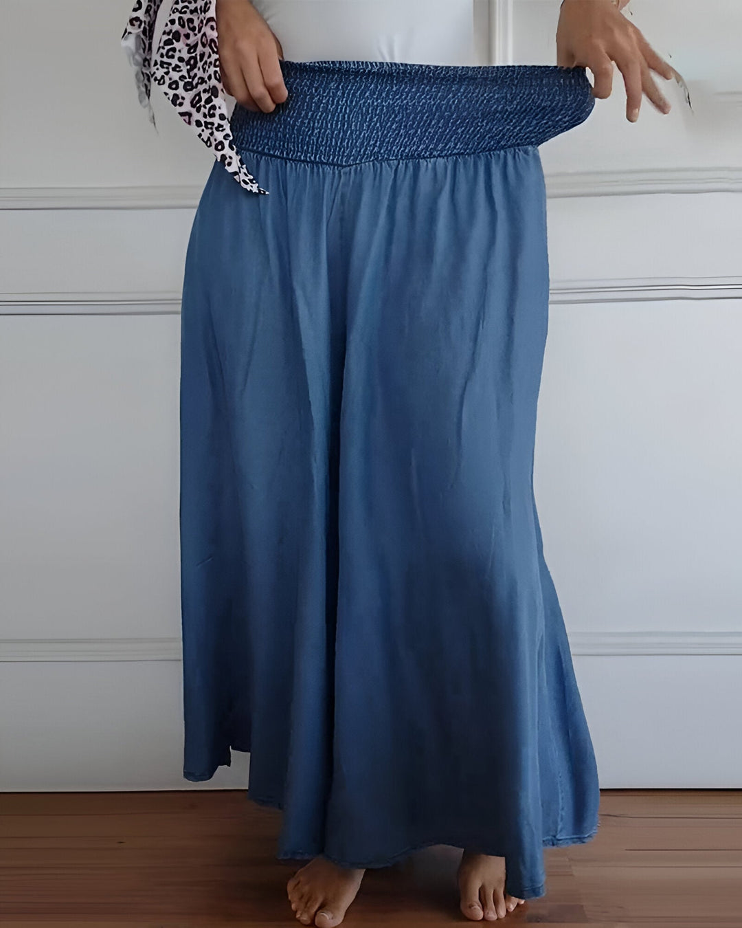 Trudy | Comfort Wide Leg Pants with Elastic Waist