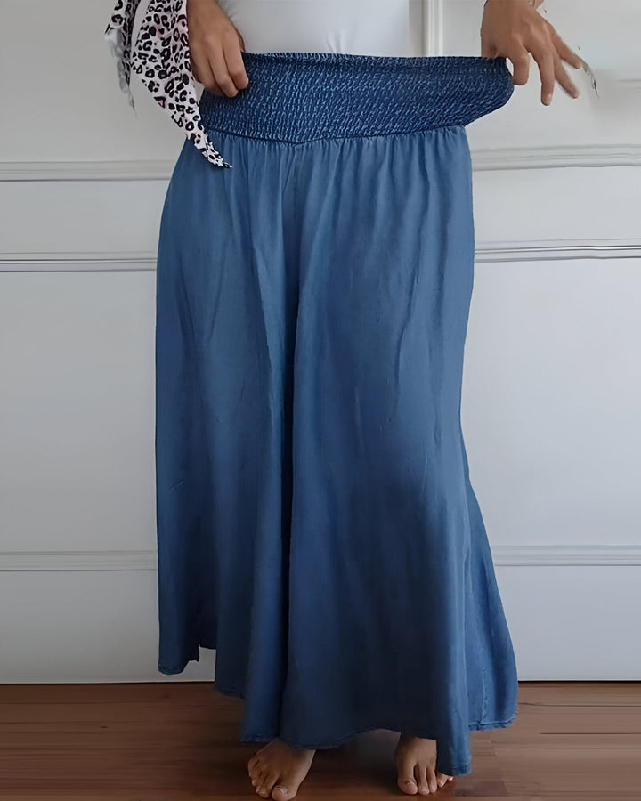 Trudy | Comfort Wide Leg Pants with Elastic Waist