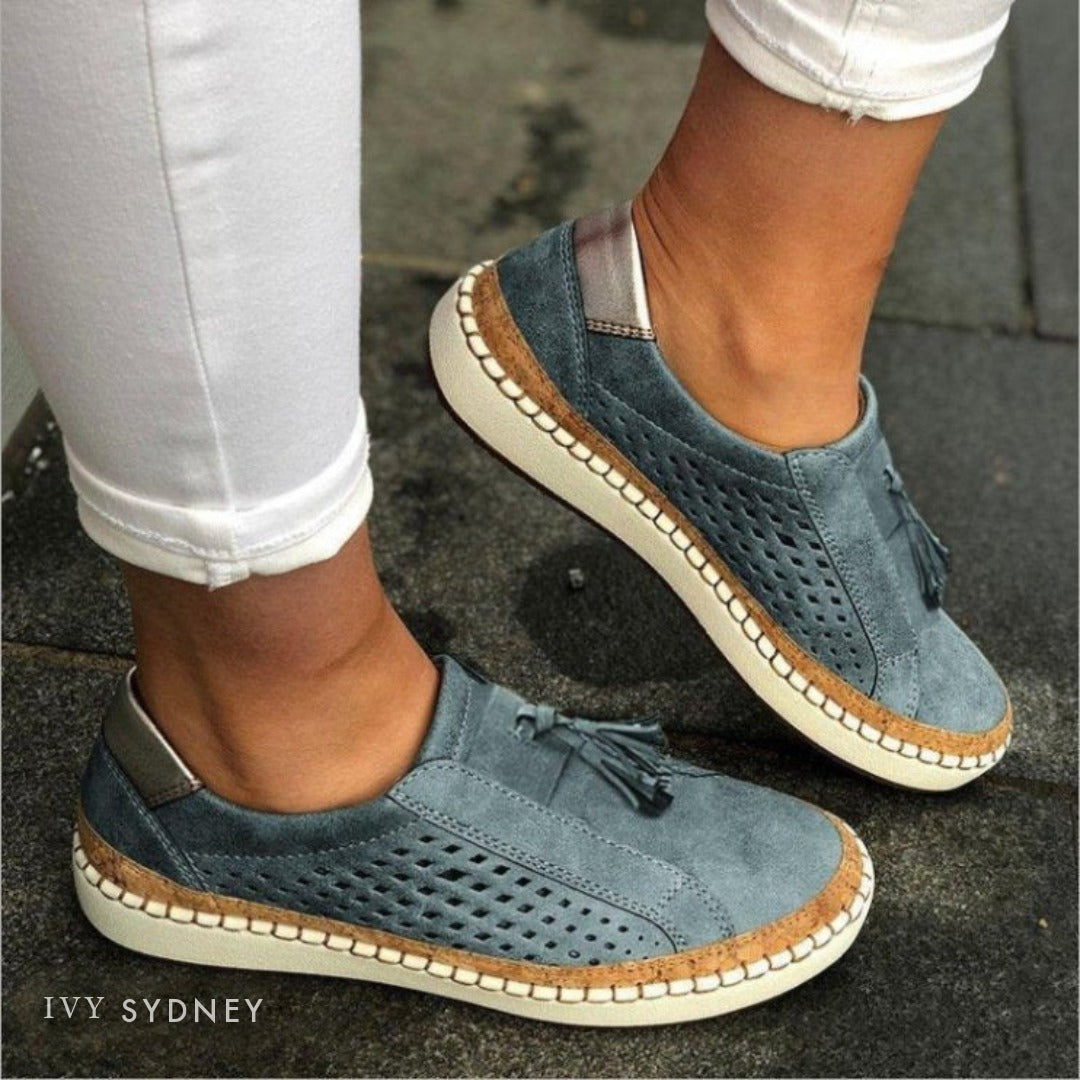 Emma orthopedic comfort slip-ons in Blue