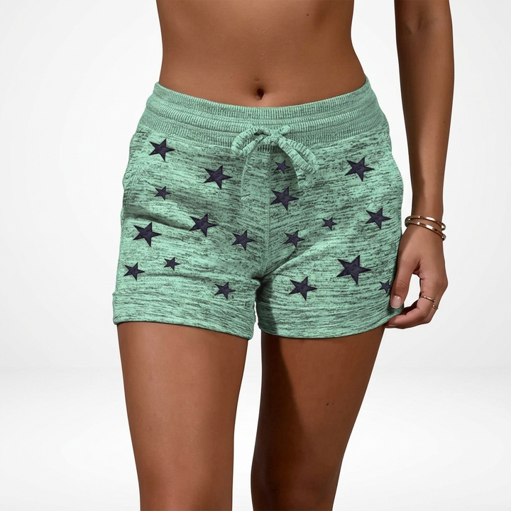 Marlo | Easy Printed Drawstring Shorts with Pockets