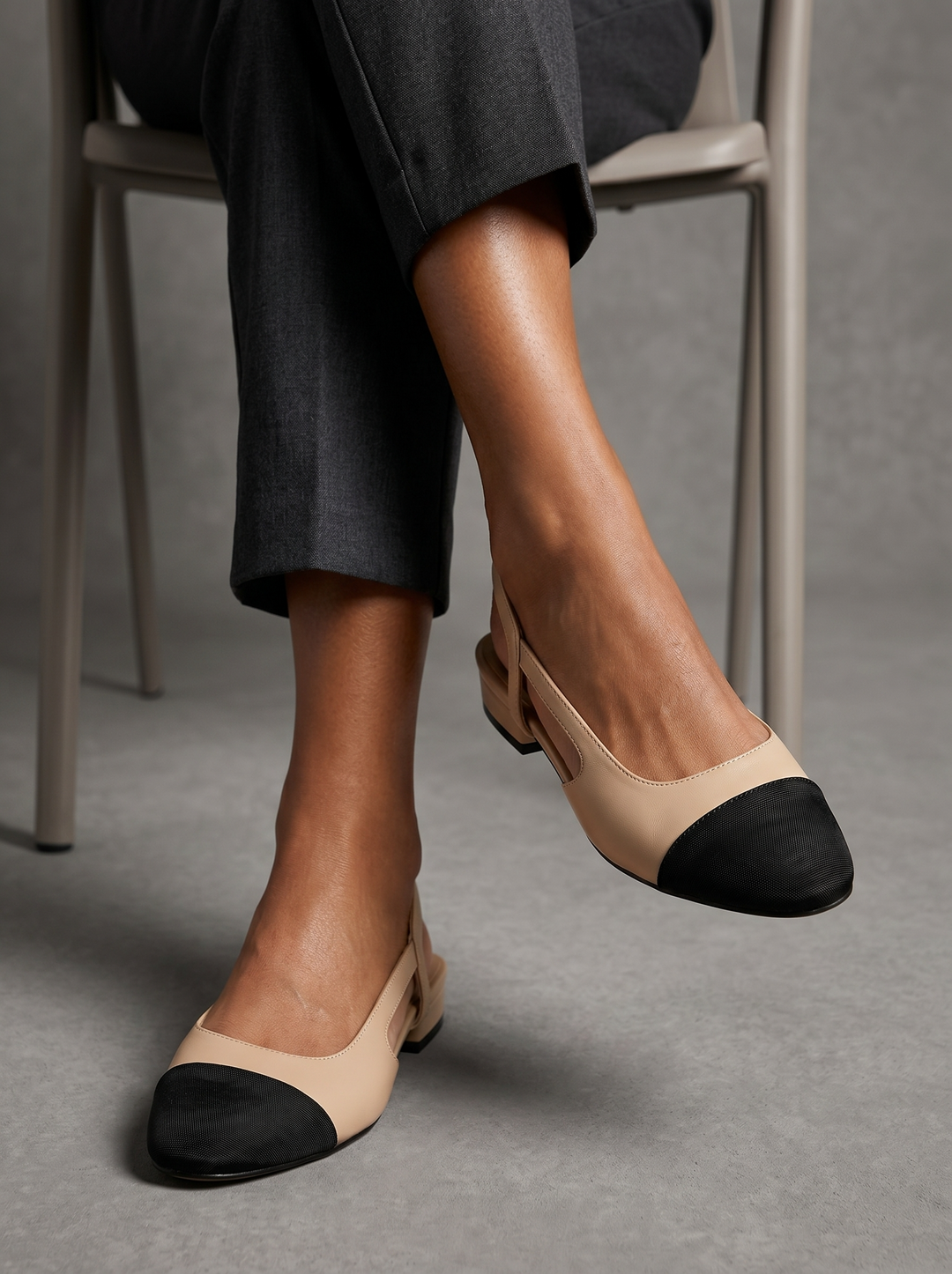 Dimity | Refined Block Heel Slingback Heels