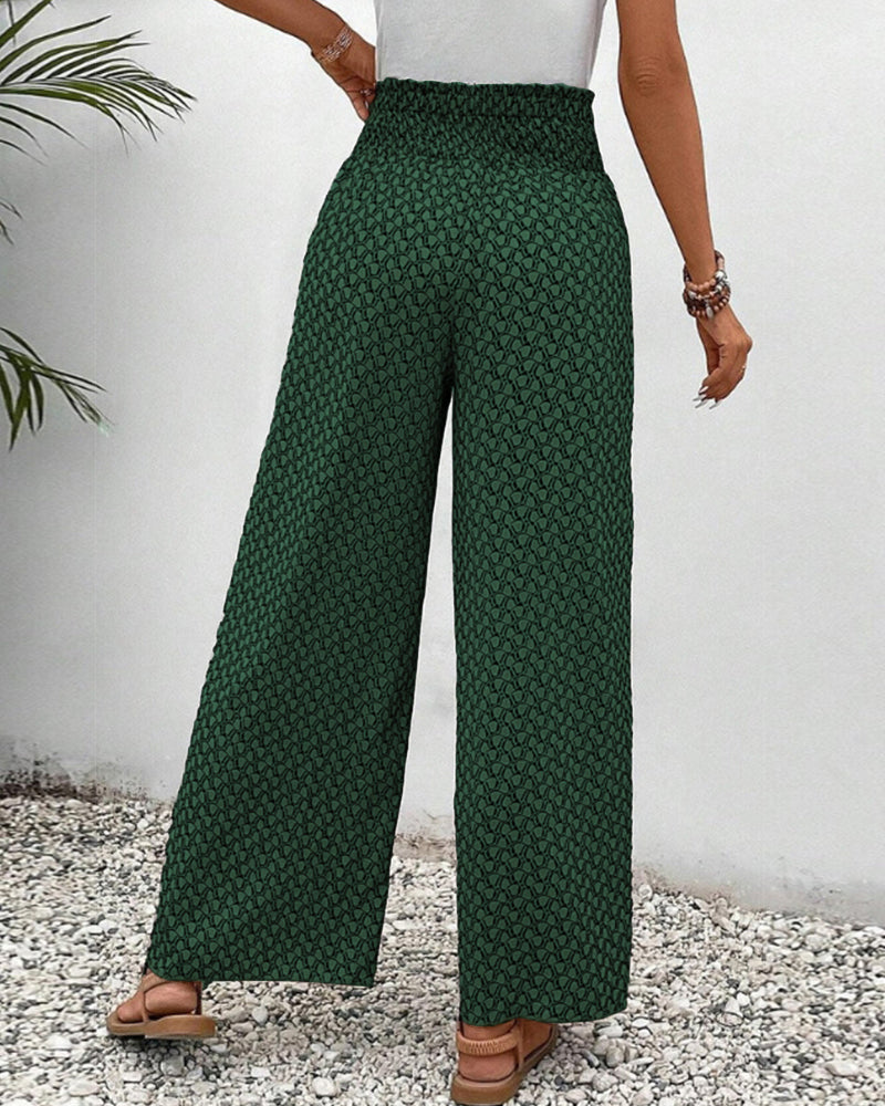 Eadie | Printed Relaxed Wide Leg Palazzo Pants
