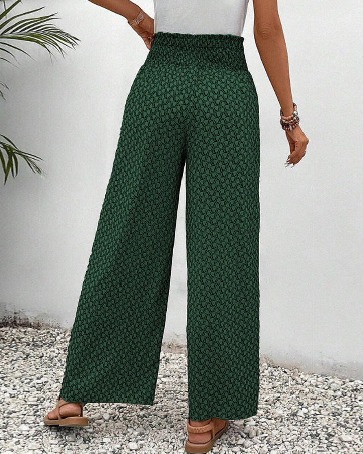 Eadie | Printed Relaxed Wide Leg Palazzo Pants