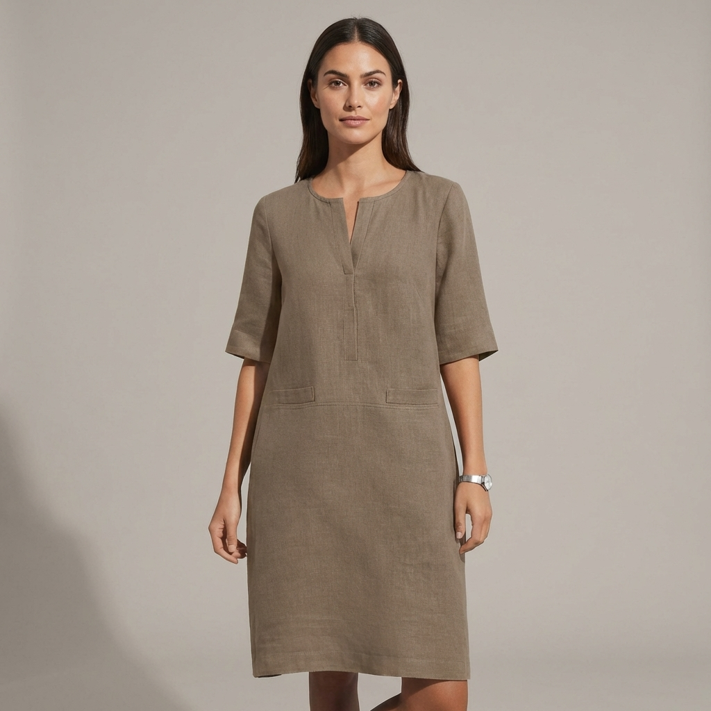 Marlowe | Refined Shift Dress with Elbow Sleeves