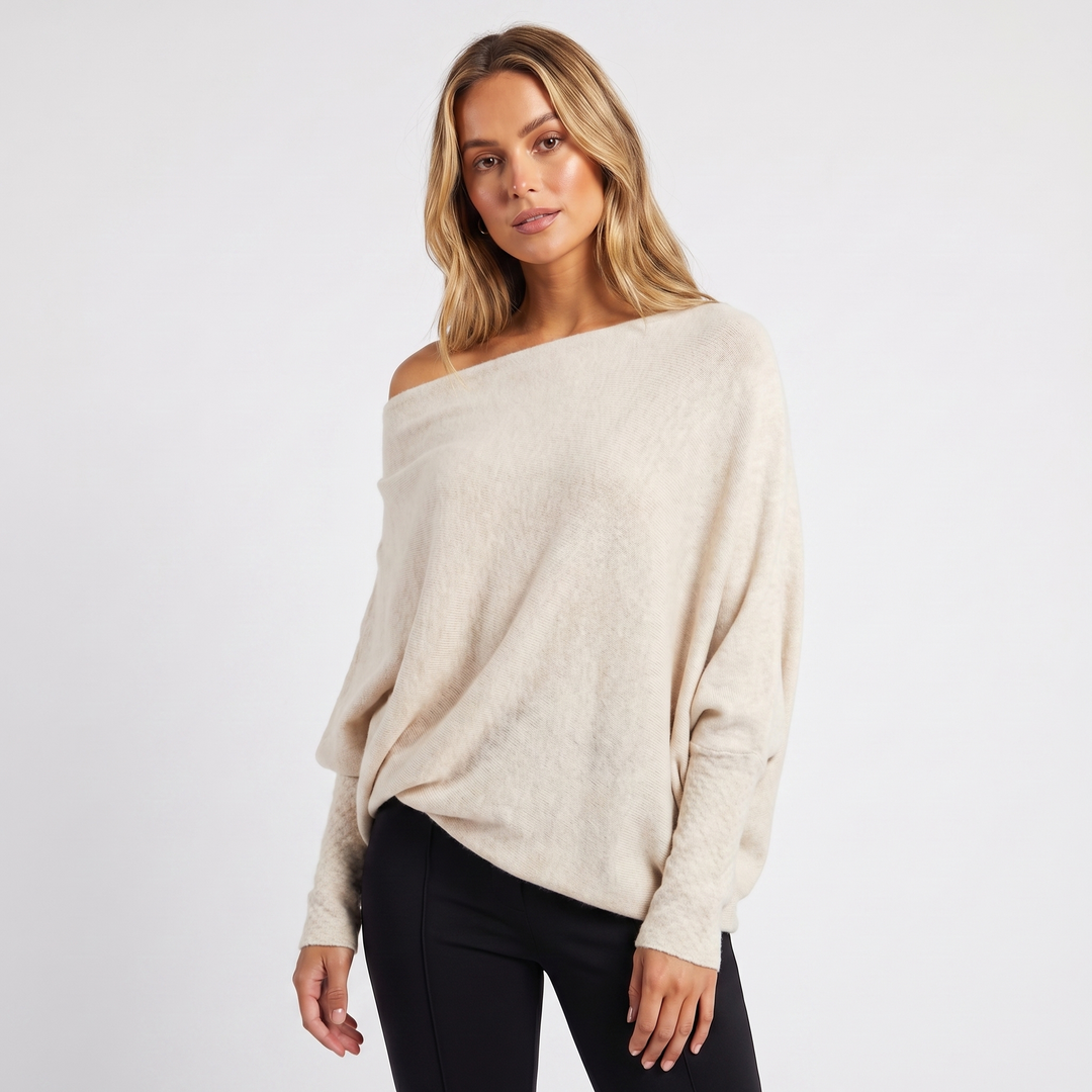 Charlee | Oversized Batwing Knit Jumper