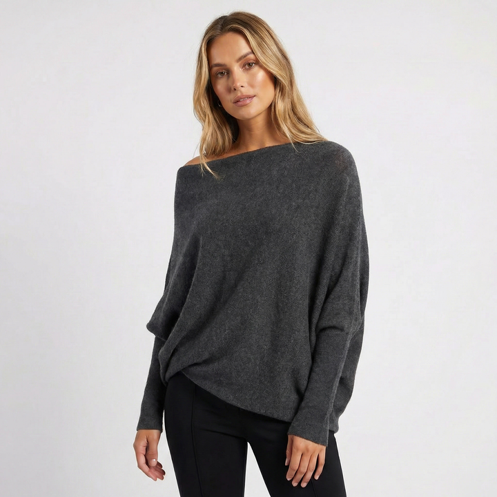 Charlee | Oversized Batwing Knit Jumper