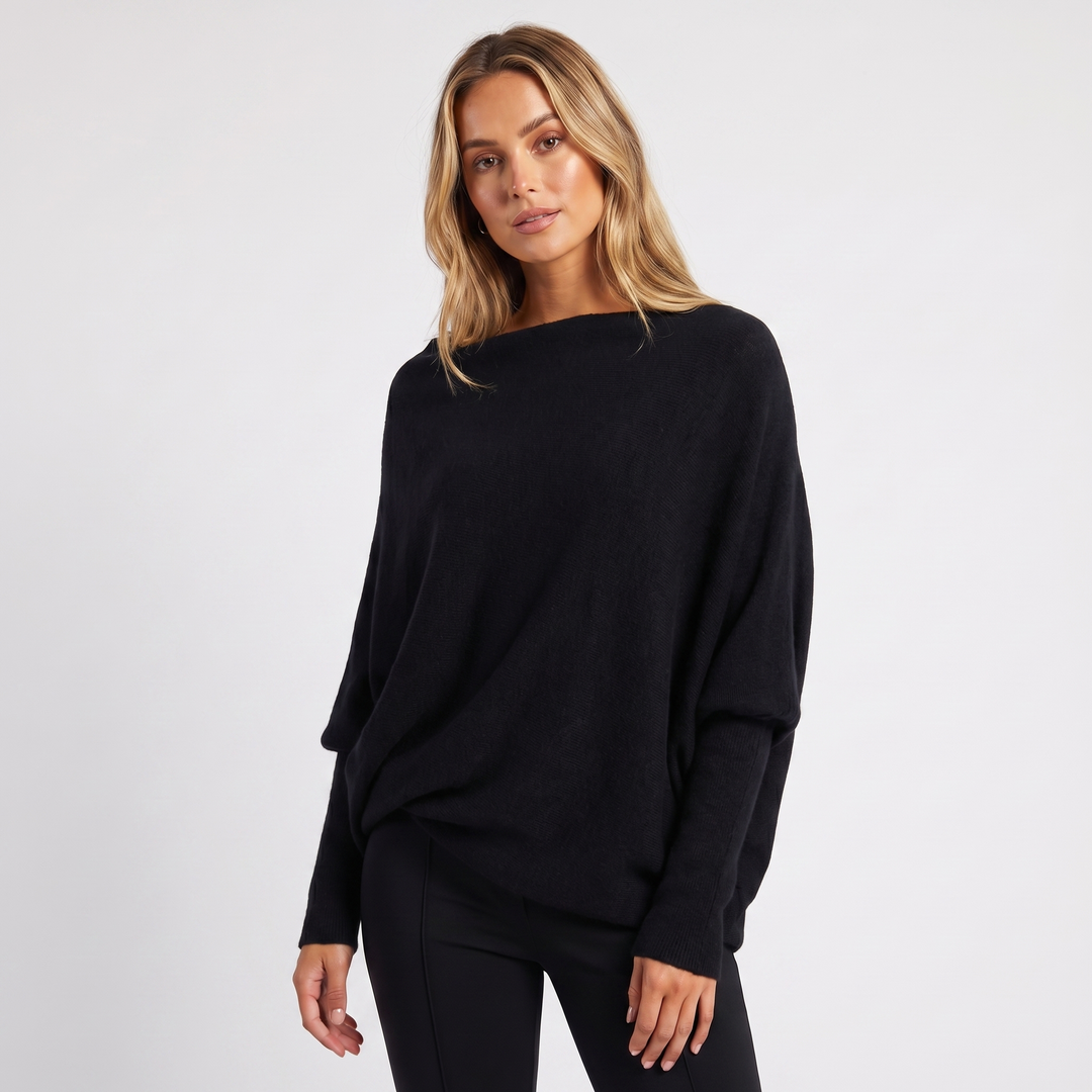 Charlee | Oversized Batwing Knit Jumper