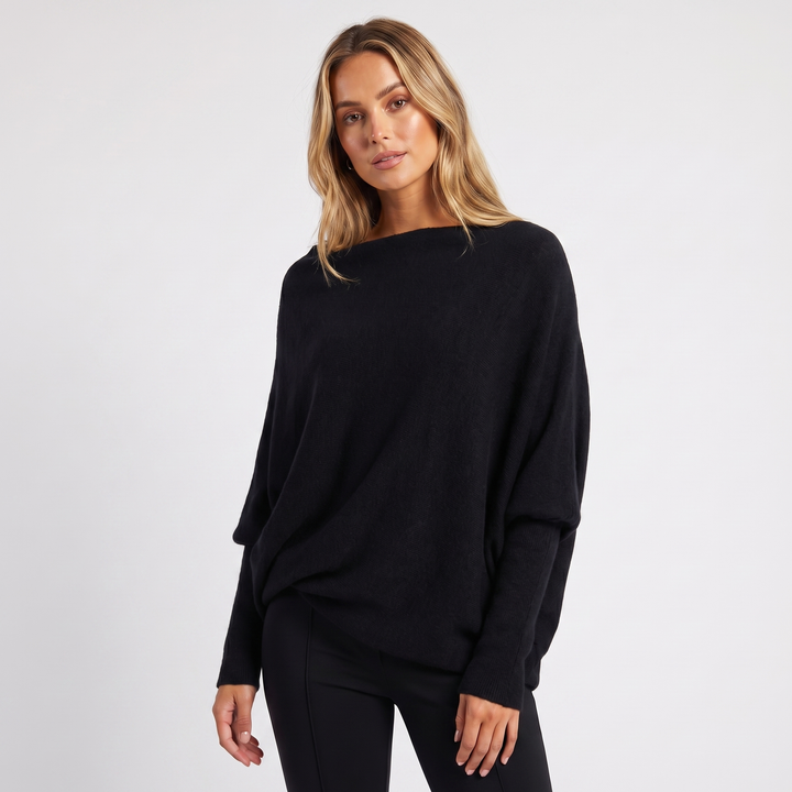 Charlee | Oversized Batwing Knit Jumper