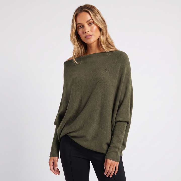 Charlee | Oversized Batwing Knit Jumper
