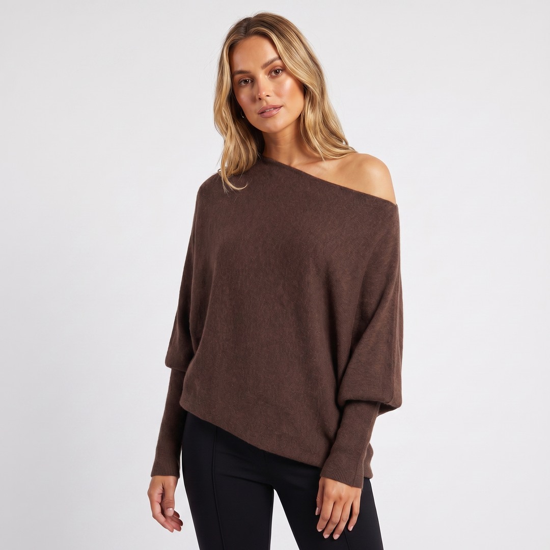 Charlee | Oversized Batwing Knit Jumper